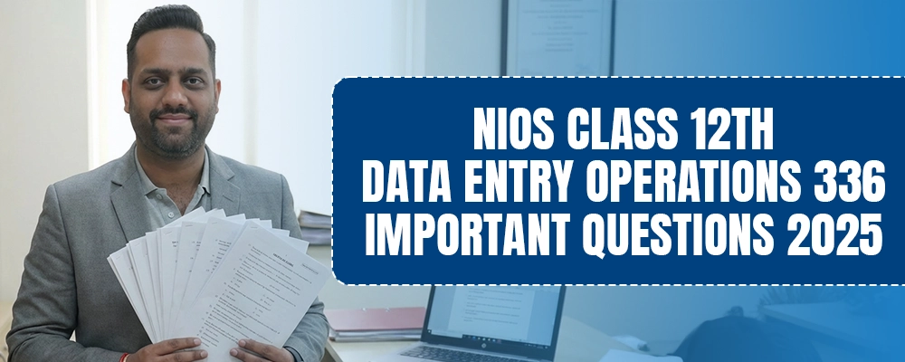NIOS Data Entry - MS Office, typing, database, file management